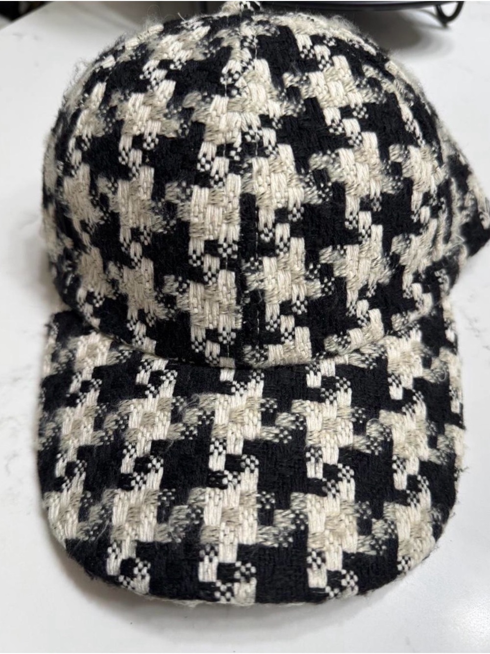 H&M Houndstooth Baseball Cap size M/L